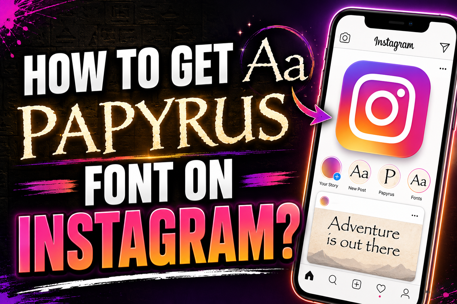 How to Get Papyrus Font on Instagram