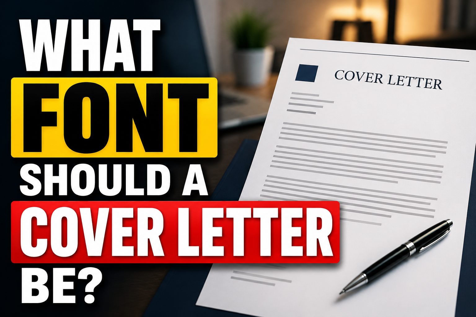 What Font Should a Cover Letter Be